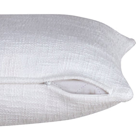 Rurban Divine Marcella Solid 100% Cotton White Cushion Cover