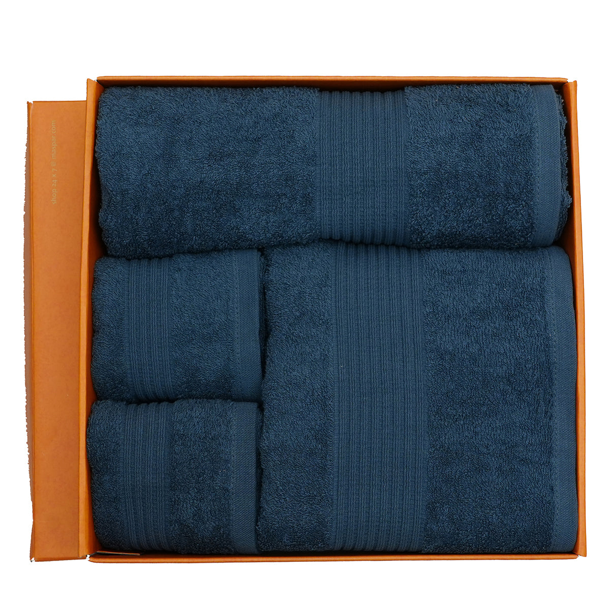 Hermosa Jeneth 100% Cotton Solid Towel Set Blue