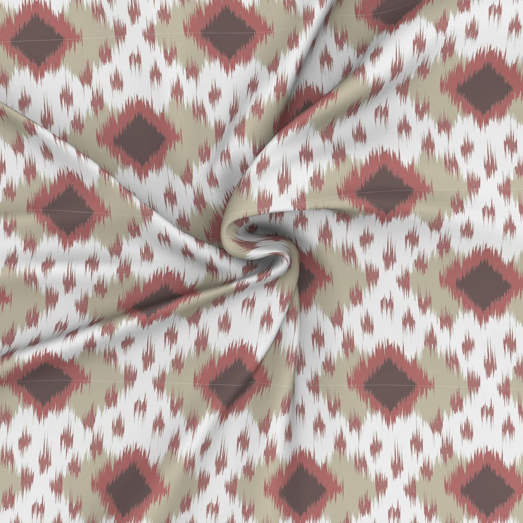 Florescence Arlen Printed 100% Cotton Red Bed Sheet with Pillow Case