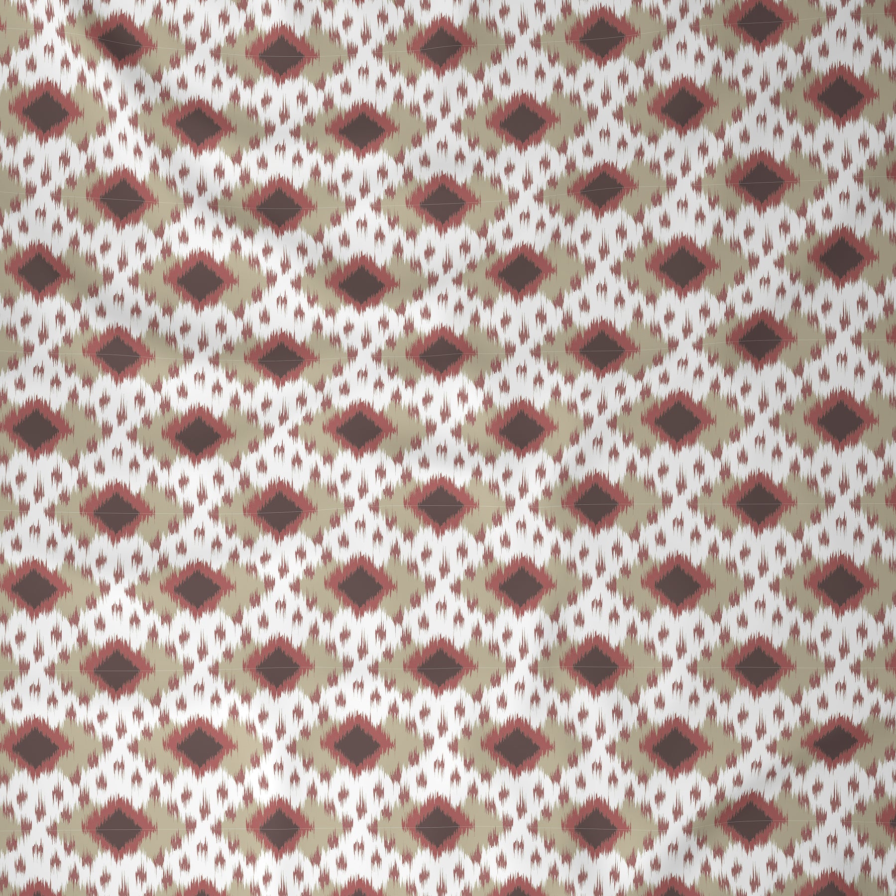 Florescence Arlen Printed 100% Cotton Red Bed Sheet with Pillow Case