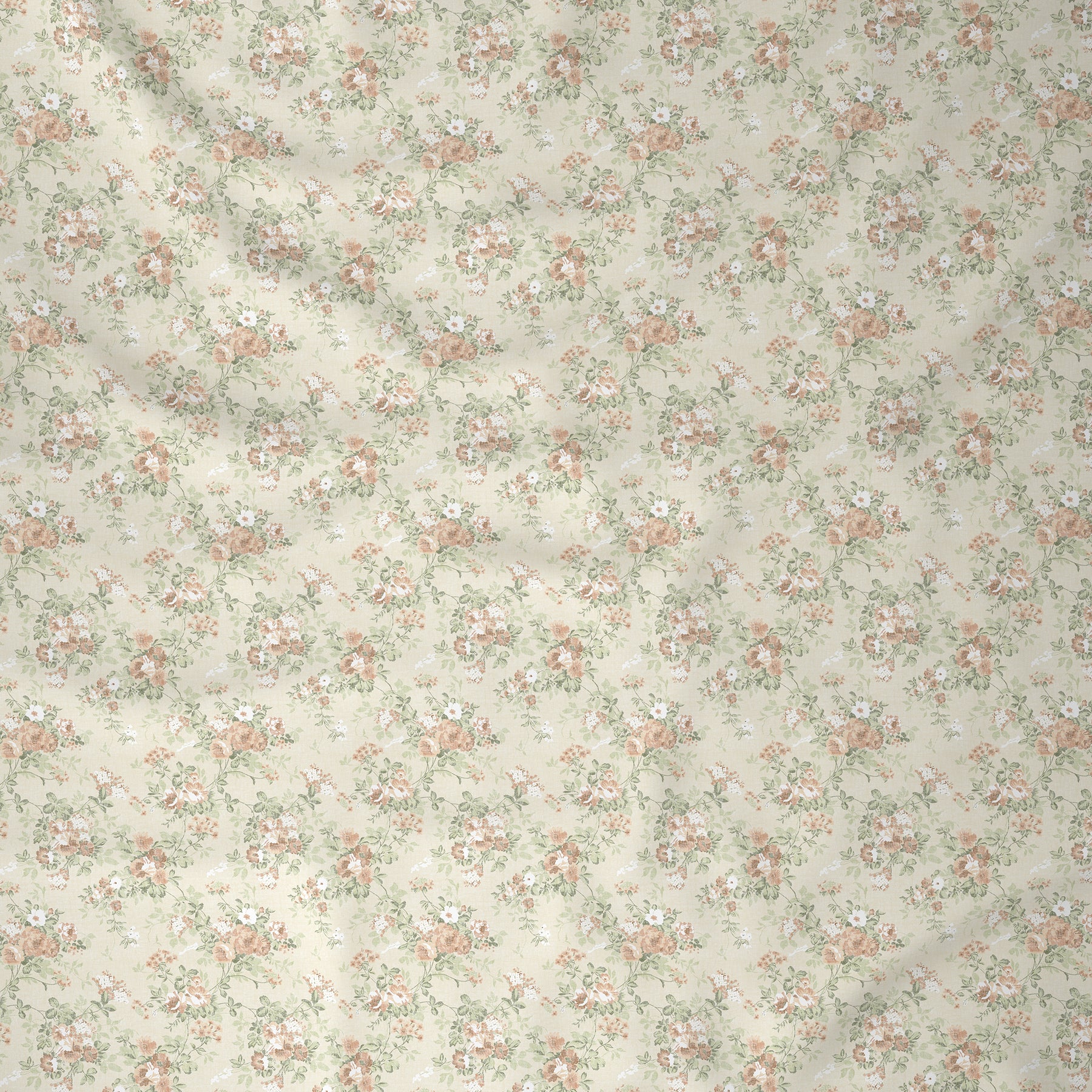 Florescence Denver Printed 100% Cotton Red Bed Sheet