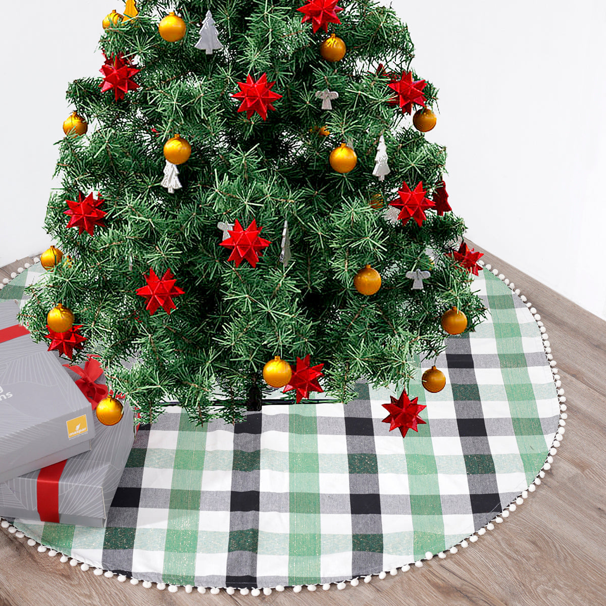 Maspar Carol 0 0 Tree Skirt Green