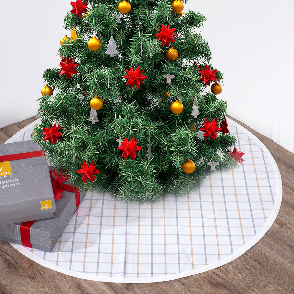 Maspar Carol 0 0 Tree Skirt White