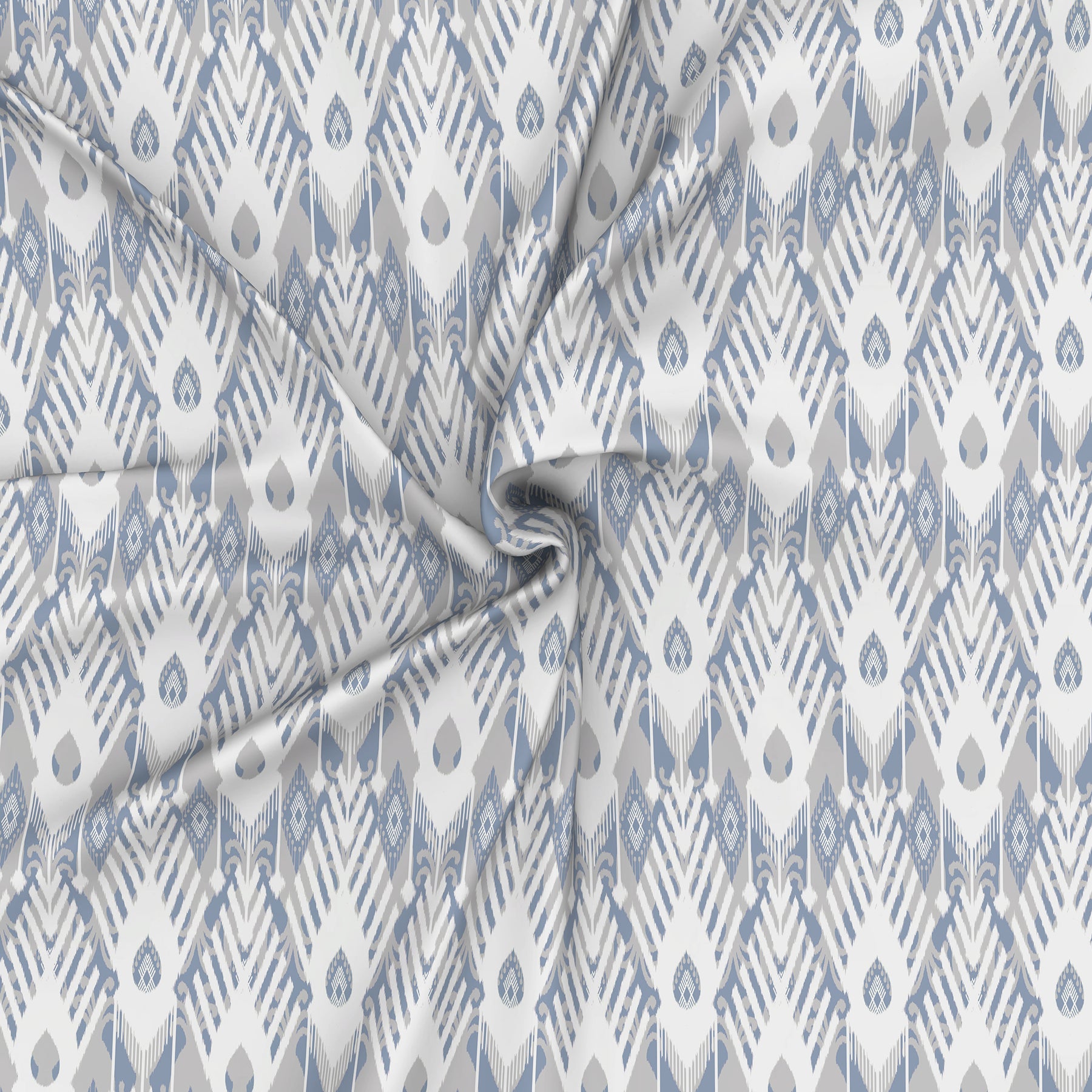 Regency Navajo Printed 144TC 100 %Cotton Blue Bed Sheet