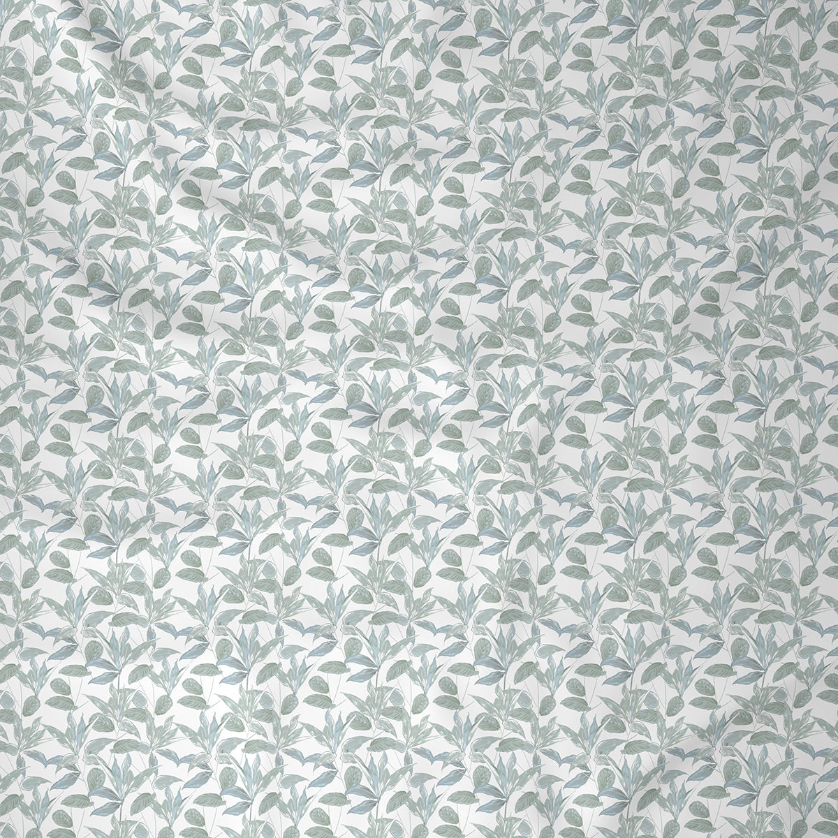 Hermosa Exotic Bouquet Tropical Garden Blue Quilt