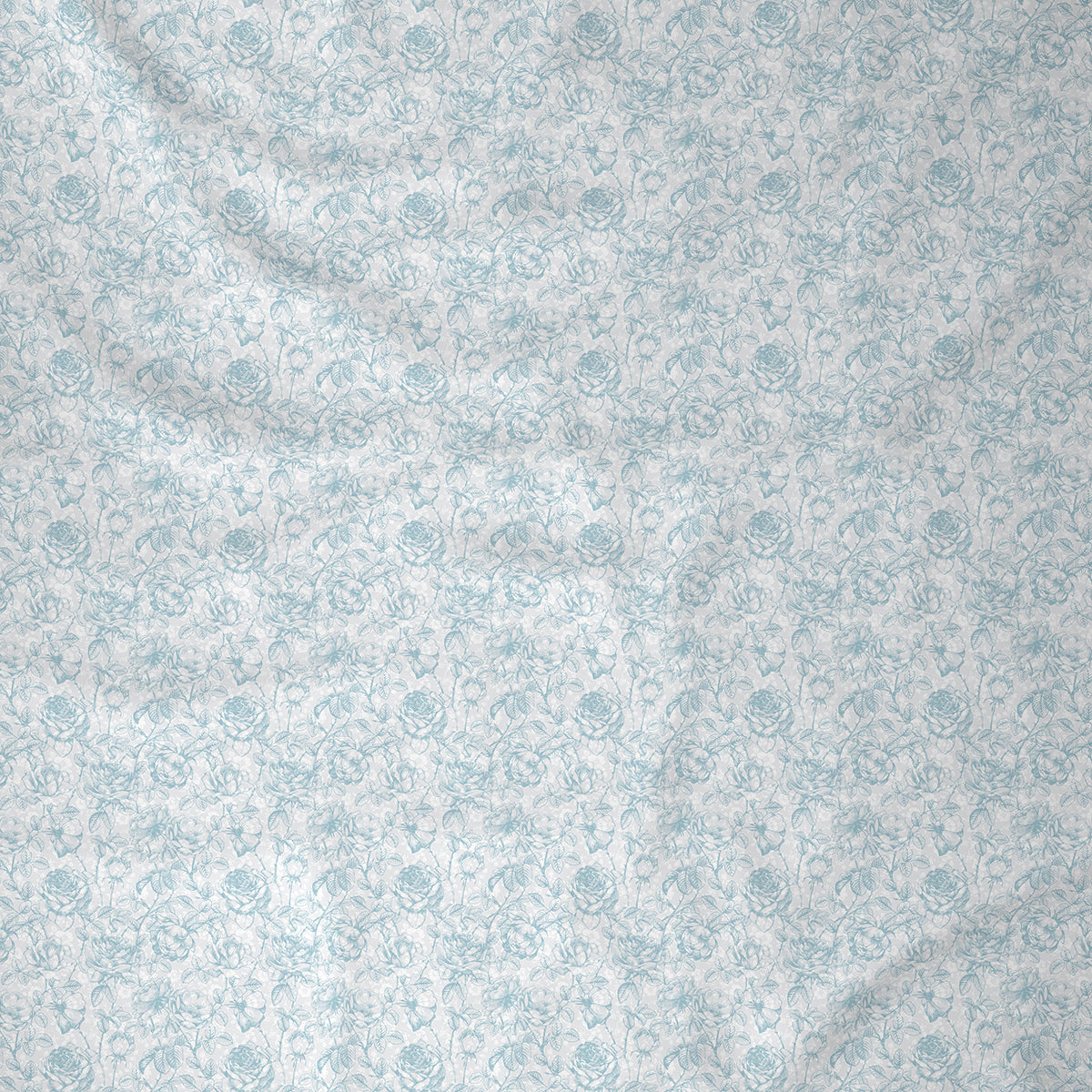 Hermosa Exotic Bouquet Wonderland Blue 4 Pc Quilt/Quilted Bed Cover Set