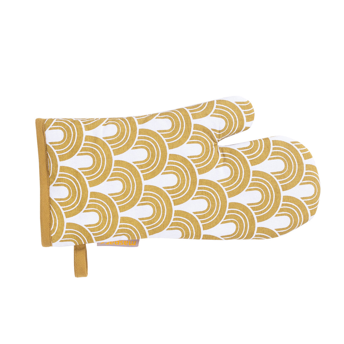 Deco dawn 100% Cotton Fabric Gold 2PC Oven Mitt Set