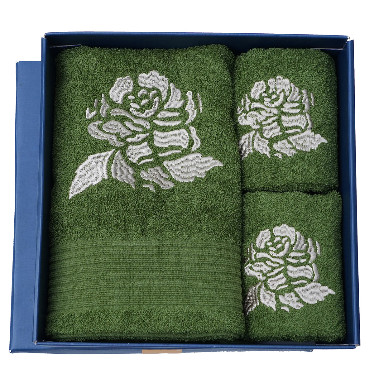 Florent Ultra-Soft And Highly Absorbant Calliste Green Bath Set