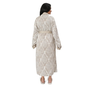 Luxe Boutique Lindsey Printed 1 Pc Ankle Length Robe/ Gown / Bath Robe In Box Packaging