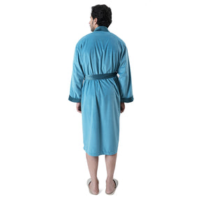 Luxe Boutique Luxify Velvet Sateen 1Pc Calf Length Robe/ Gown / Bath Robe In Box Packaging