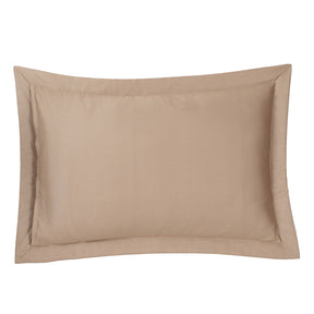 Tranquil Essence Napery Classic Quilted Beige 2 PC Pillow Sham Set
