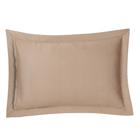 Tranquil Essence Lawn Leaflet Quilted Beige 2 PC Pillow Sham Set