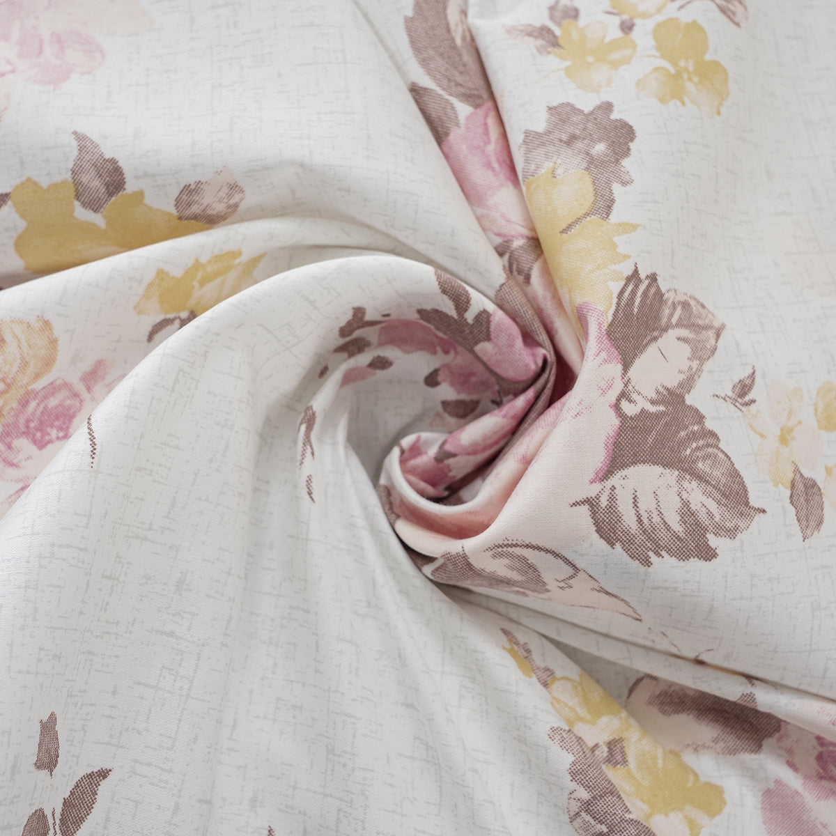 Optimist Bloom 300 TC Clarice 100% Cotton Printed Bed Sheet with Pillow Case