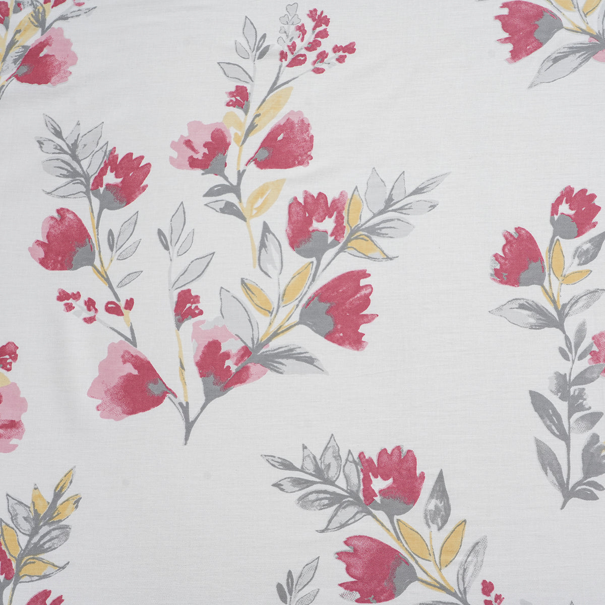 Royal Botanic Floral Leaves Print 200 TC Multi 100% Cotton Bed Sheet With Pillow Case