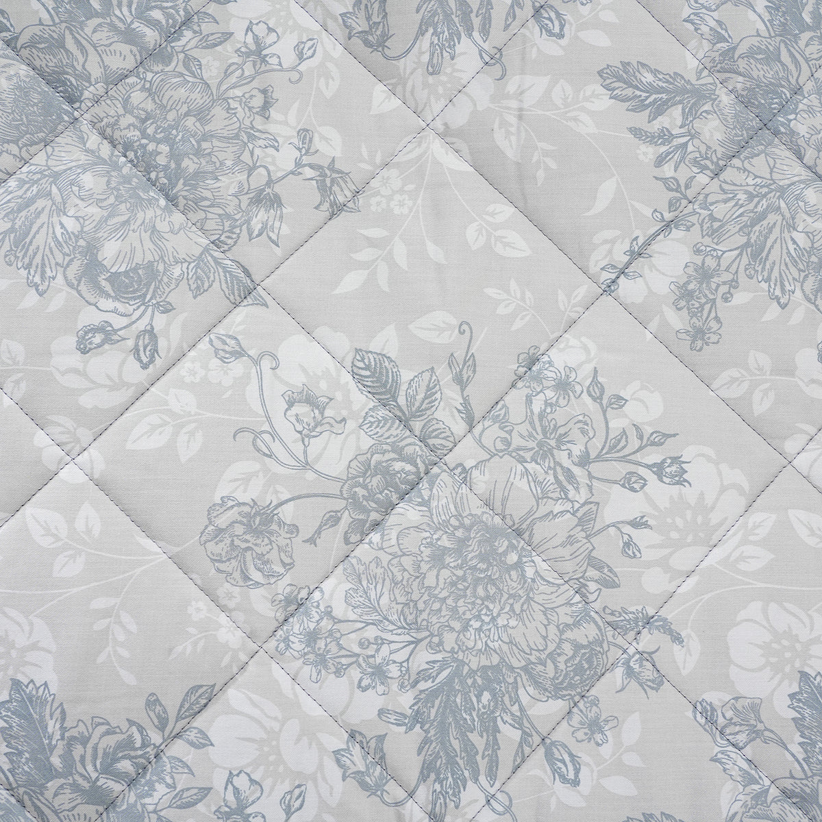 Royal Botanic 115 GSM Azalea Blue Quilt/Quilted Bed Cover