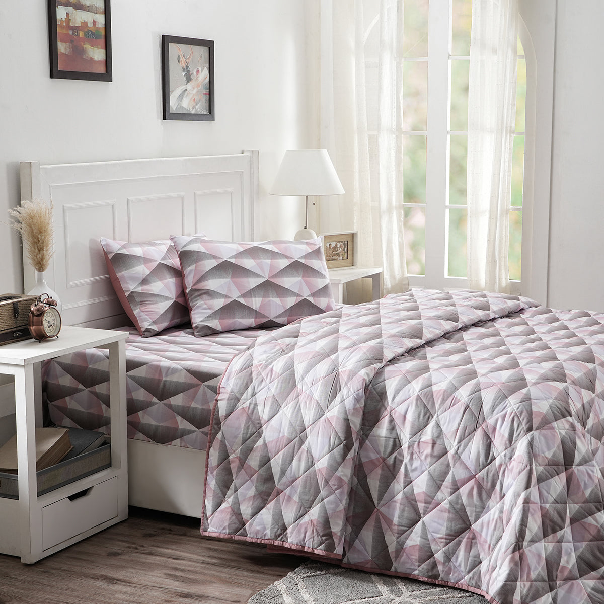 Royal Botanic Emerson 4PC Quilt/Quilted Bed Cover Set