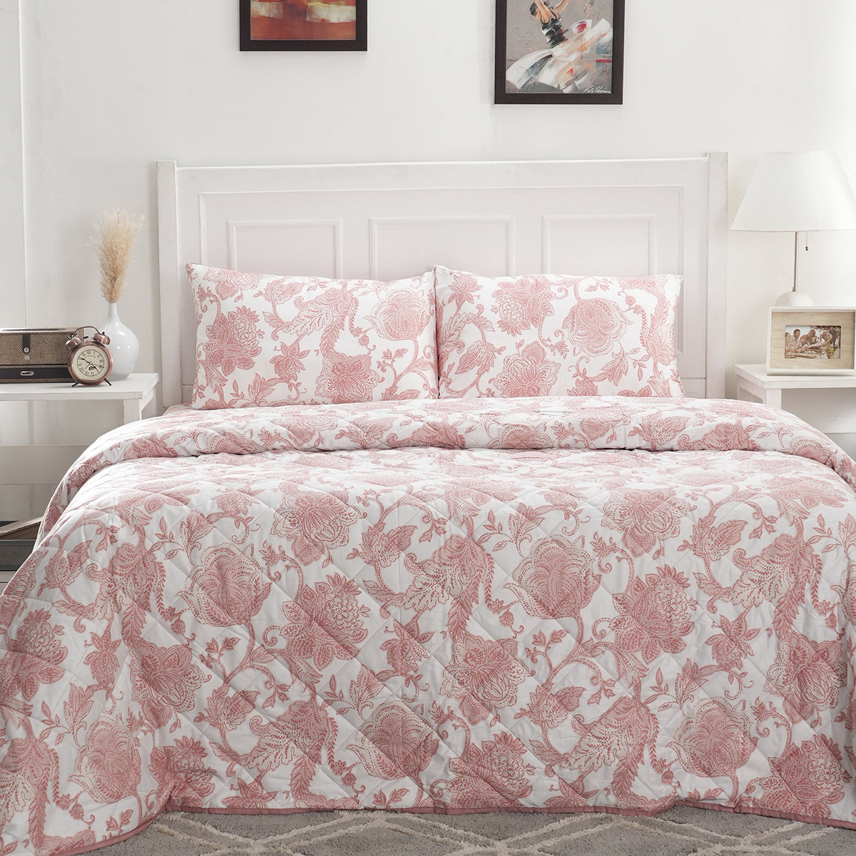 Royal Botanic Mabel 4PC Quilt/Quilted Bed Cover Set