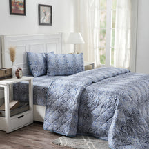 Royal Botanic Ombre Bonanza 4PC Quilt/Quilted Bed Cover Set
