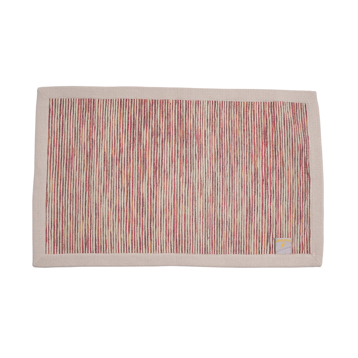 Color Streak Woven 100% Cotton 1PC Doormat