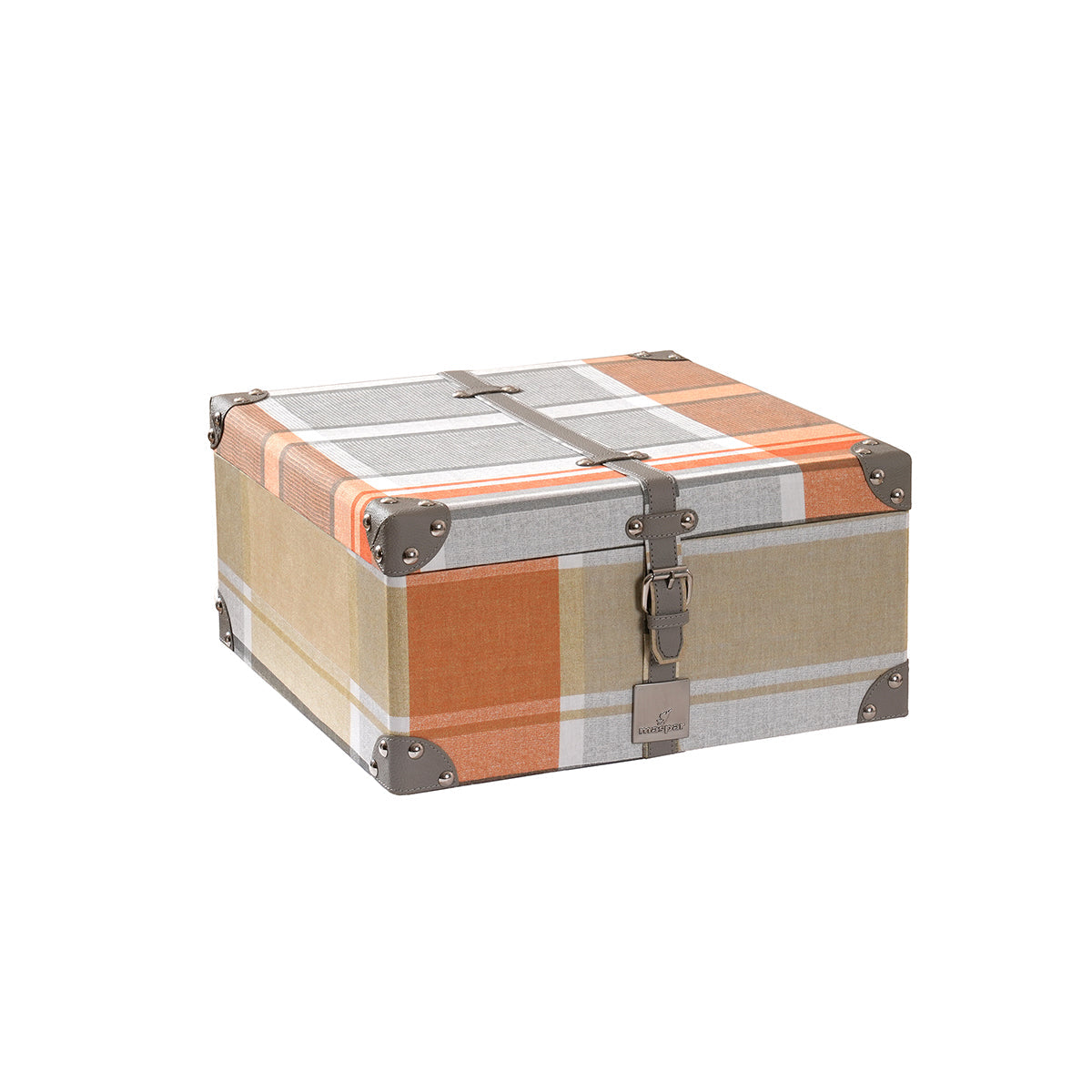 Whimsy Nature Vivid Plaid Woven 100% Cotton Rust 8pcs Duvet Cover Set