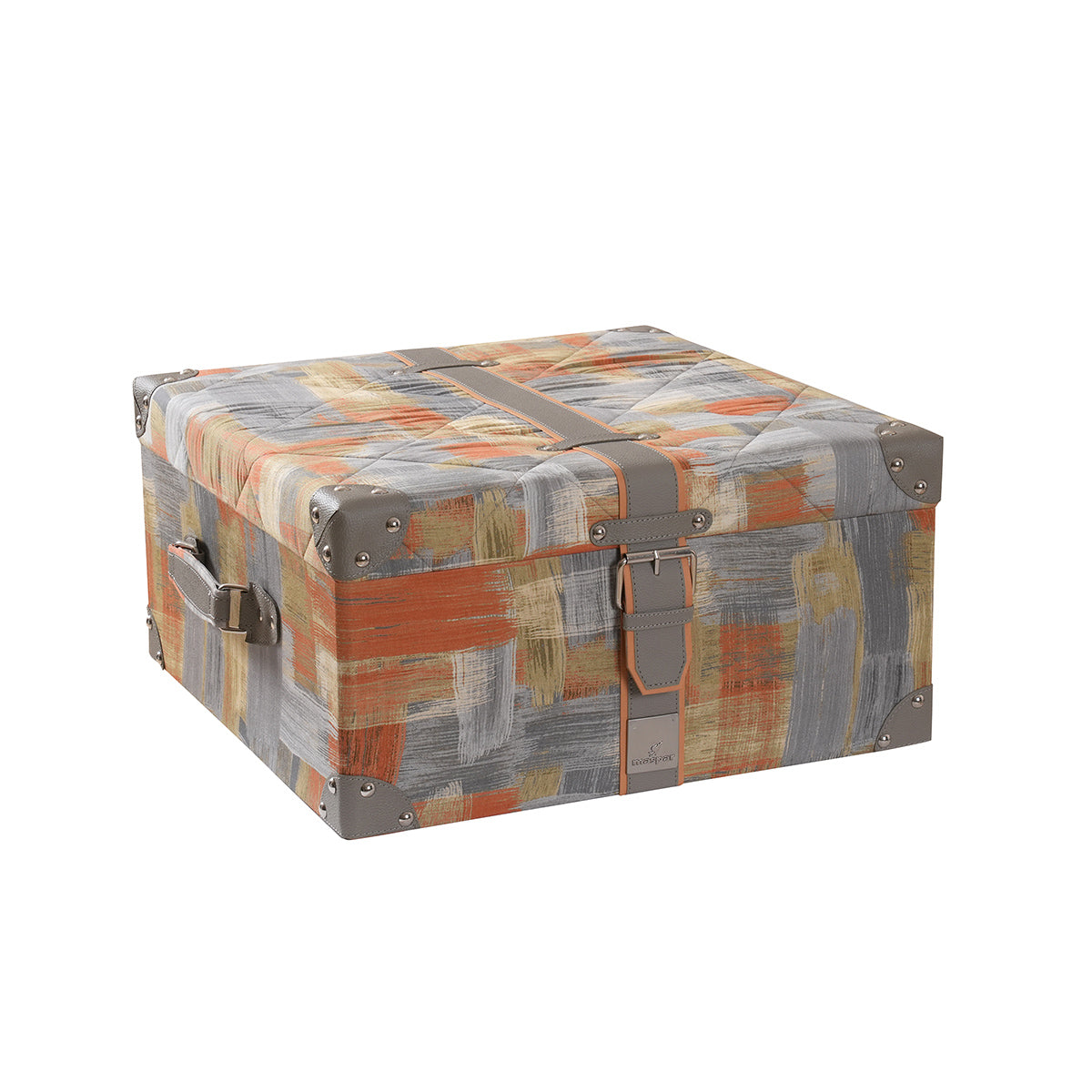 Whimsy Nature Brush Strokes Rust 8pcs Quilt/Quilted Bed Cover