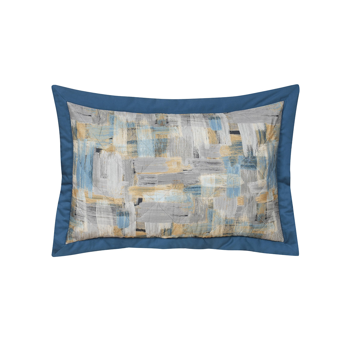 Whimsy Nature Brush Strokes Pillow Sham Set Blue