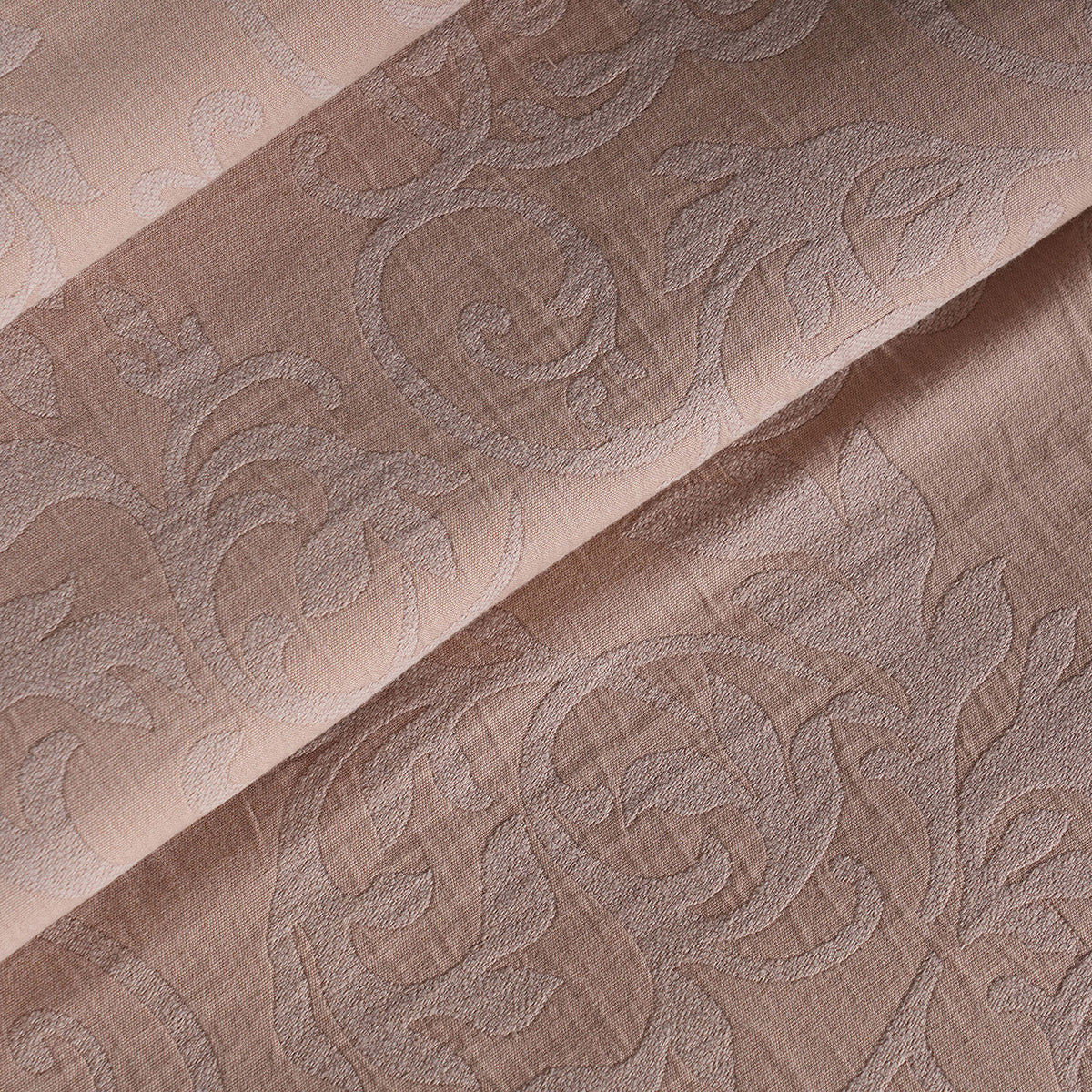 Classical Impression Curly Scroll 100% Cotton 8pcs Bed Cover Set Rust