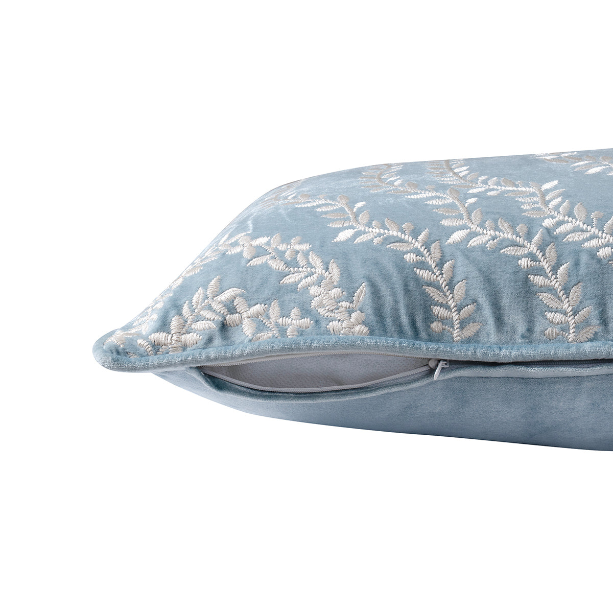 Classical Impression Ingrid Damask 100% Cotton Cushion Cover Blue