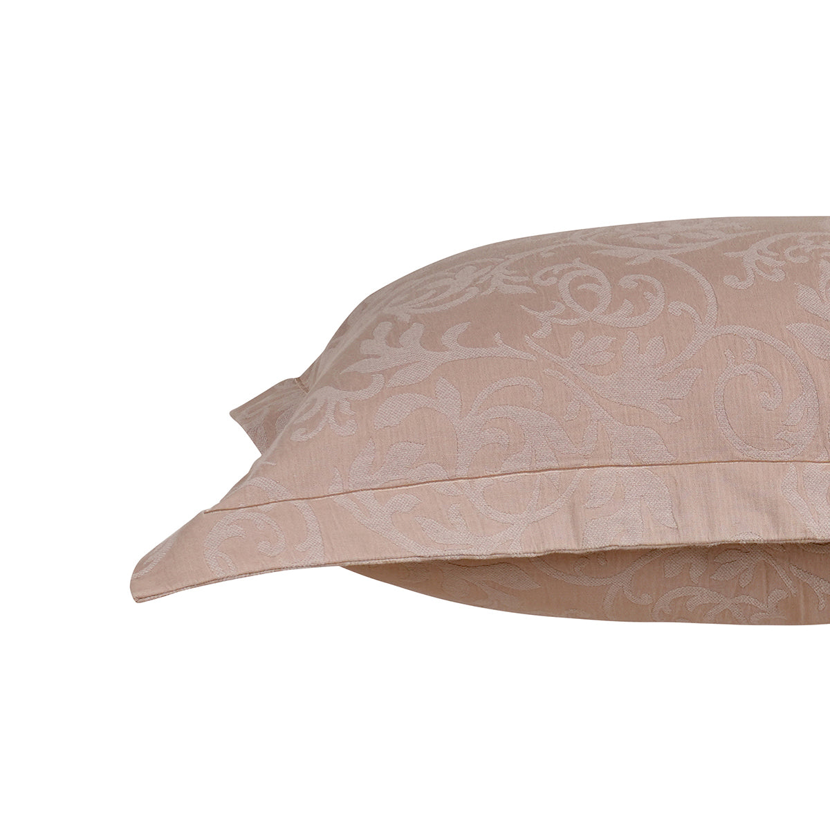 Classical Impression Curly Scroll 100% Cotton Pillow Sham Set Rust