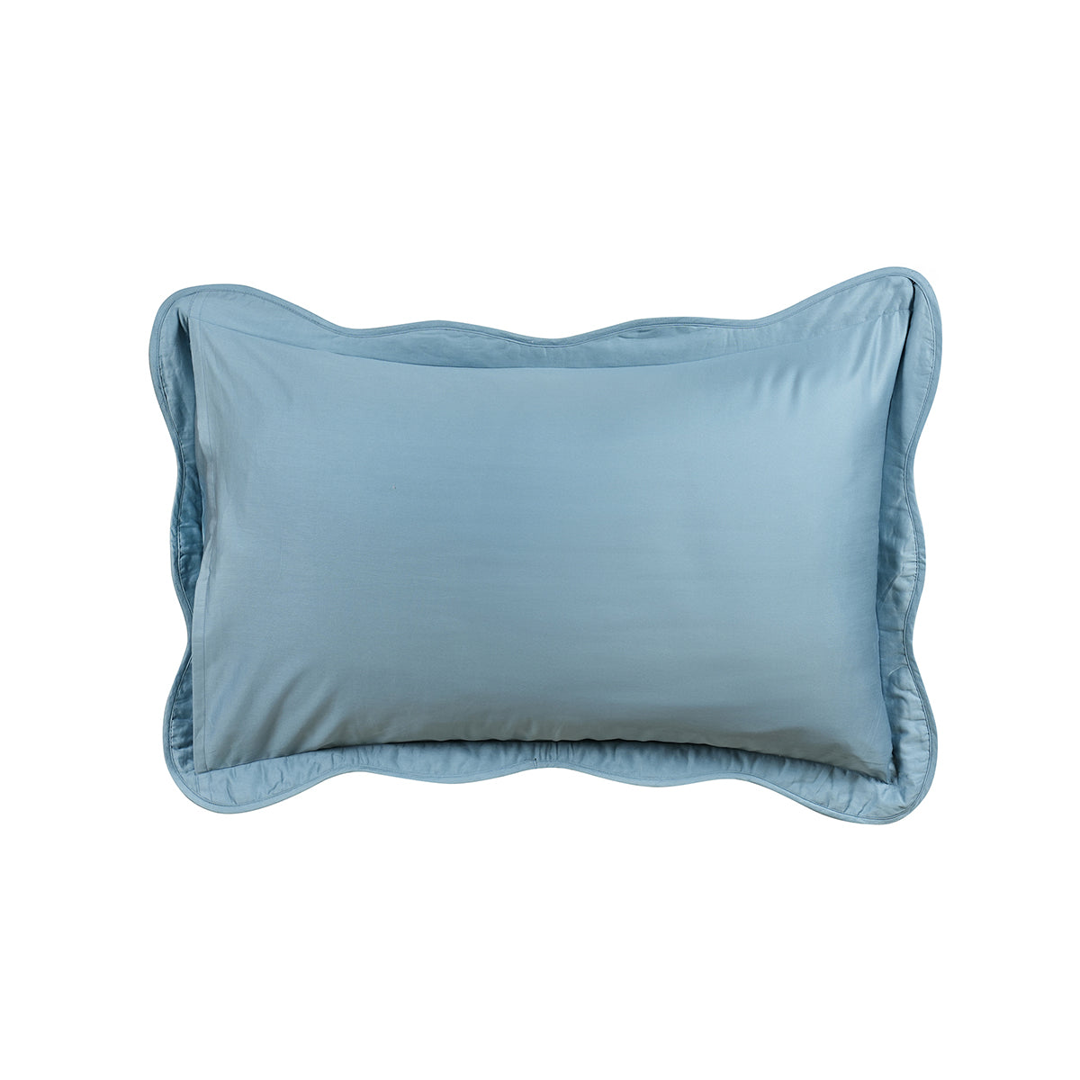 Classical Impression Swirling Fabric-100% Cotton, Filling-100% Polyester Pillow Sham Set Blue