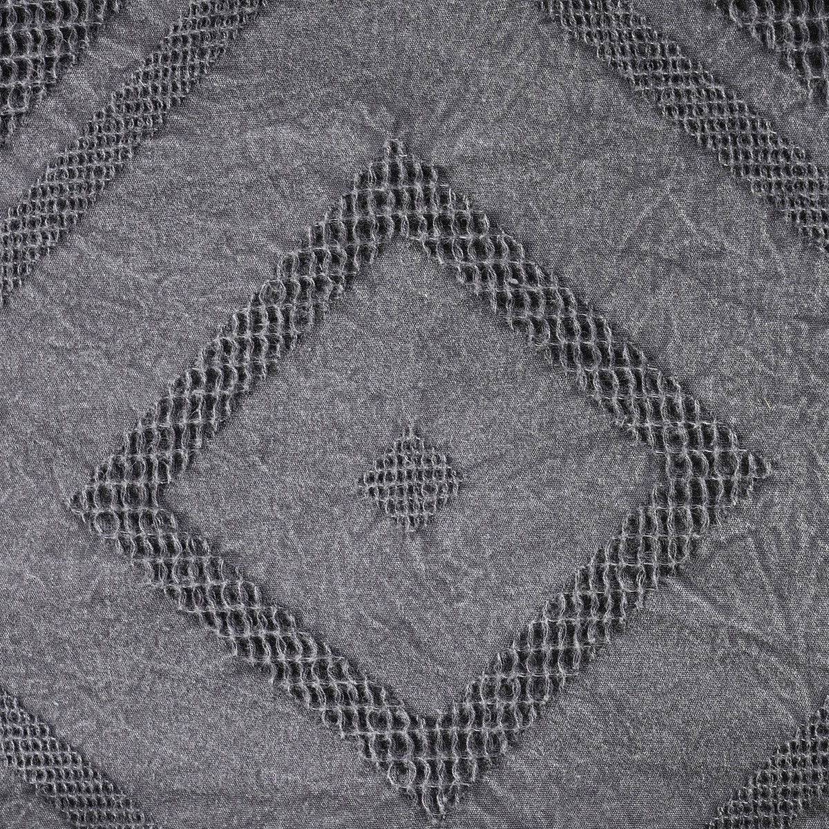 Rurban Elegance Argyl 11 pcs Quilt/Quilted Bed Cover Set Grey