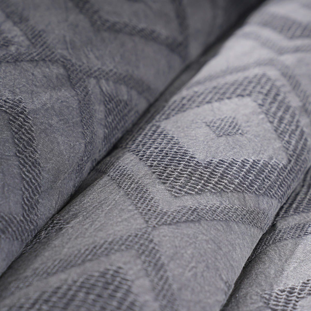 Rurban Elegance Argyl 11 pcs Quilt/Quilted Bed Cover Set Grey