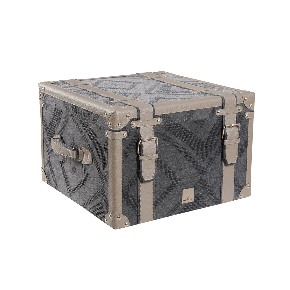 Rurban Elegance Argyl 11 pcs Quilt/Quilted Bed Cover Set Grey