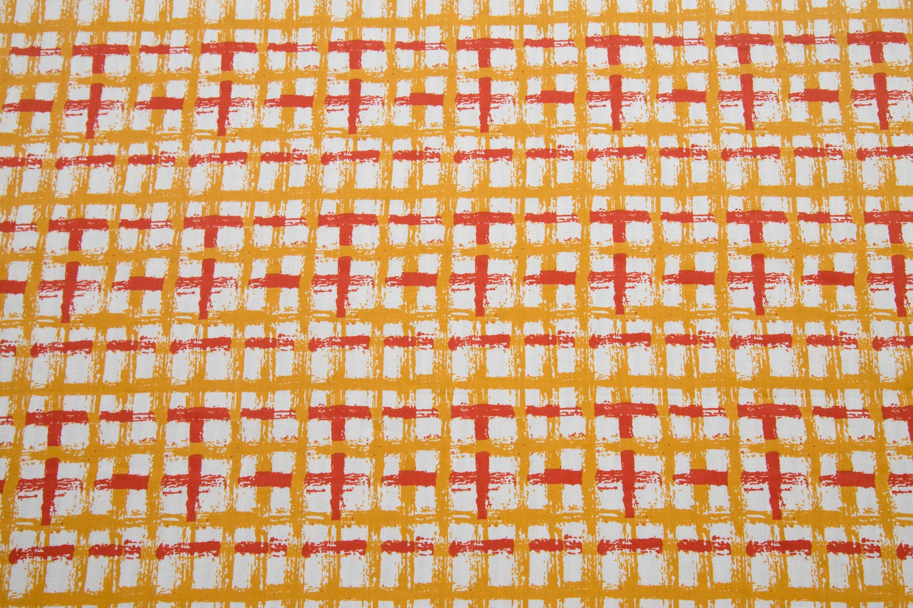 Donatella Breeze Printed 200 TC 100% Cotton Orange Bed Sheet with Pillow Case