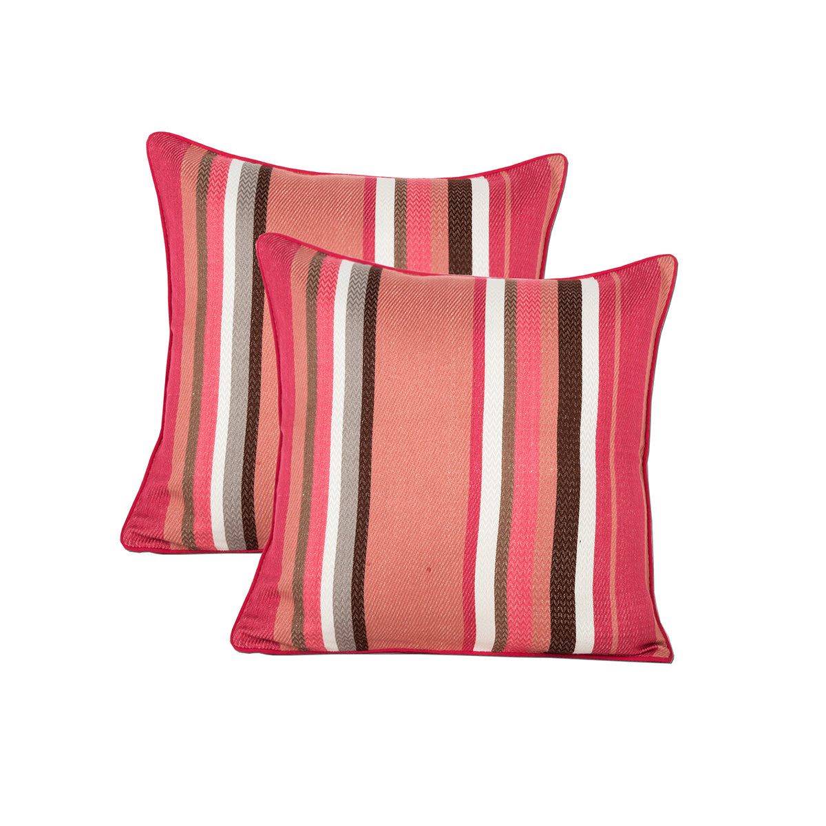 Hues Woven Medley Cushion Cover Red