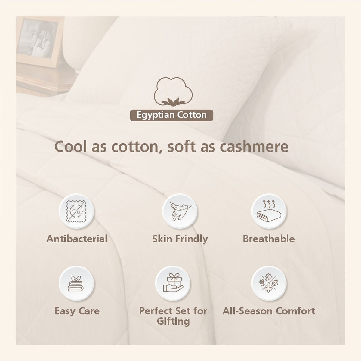 8Pc Emmie 100% Cotton Yarn Dyed Melange Chameleon Green Quilt Set