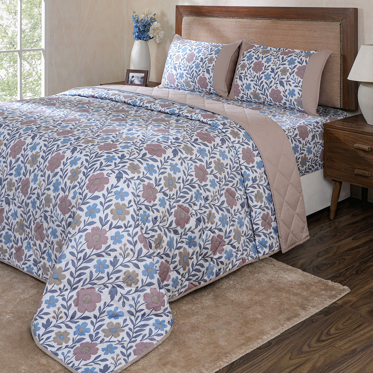 Hermosa Botanic Bloom Bloomscape Quilt Canyon Clay