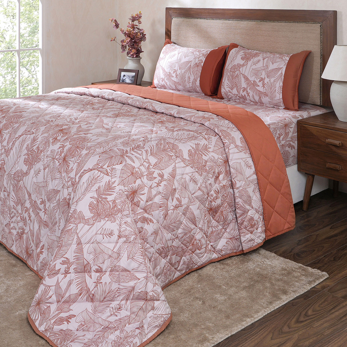 Hermosa Botanic Bloom Verlina Quilt Rust
