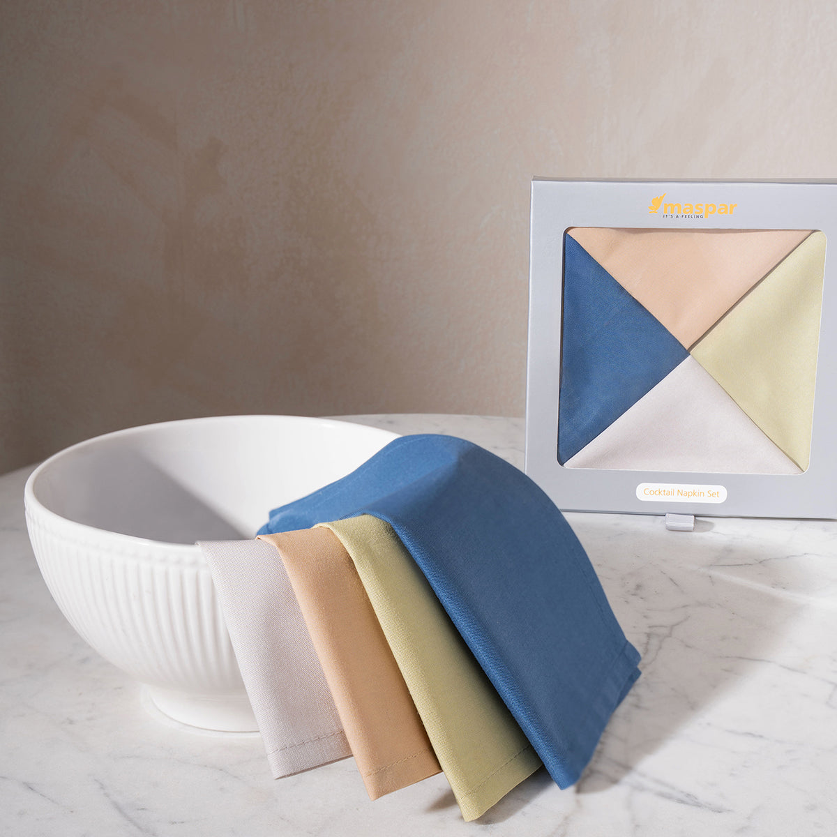 Eden 100% Cotton Cocktail Napkin Set 20X20 CM Multi Color