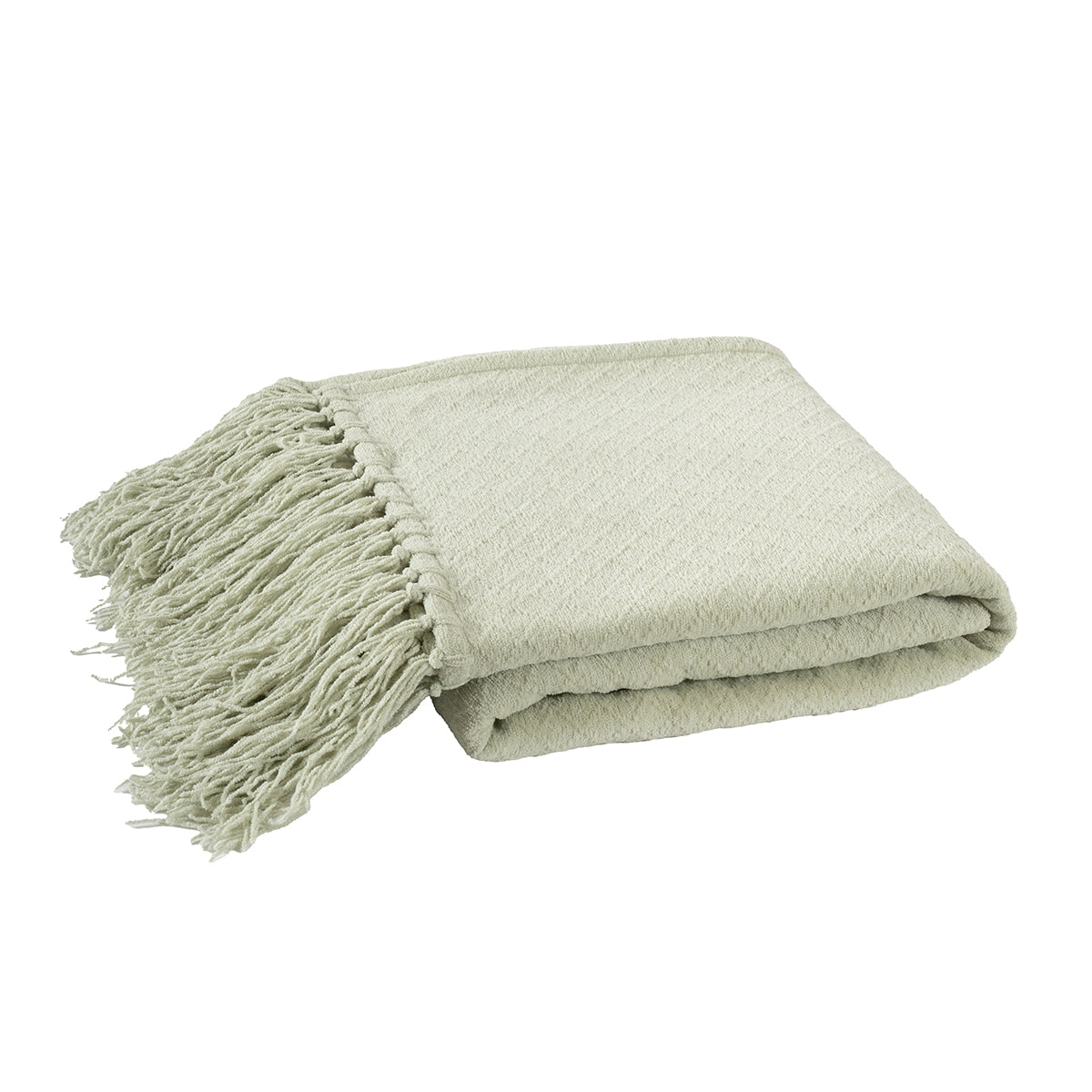 Blaize 100% Cotton Solid Weave Green 1Pc Throw