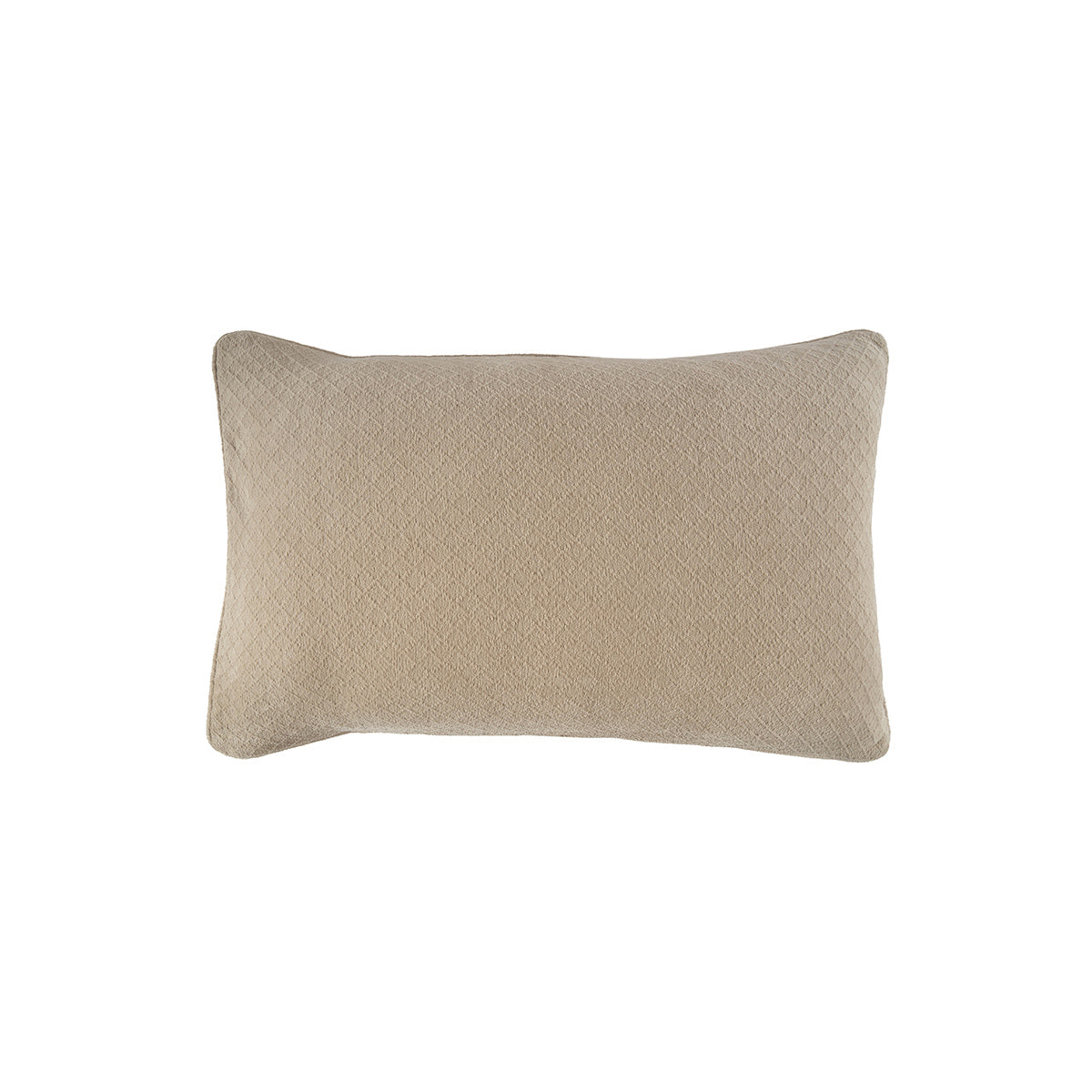 Blaize 100% Cotton Solid Weave Beige Pillow Sham Set