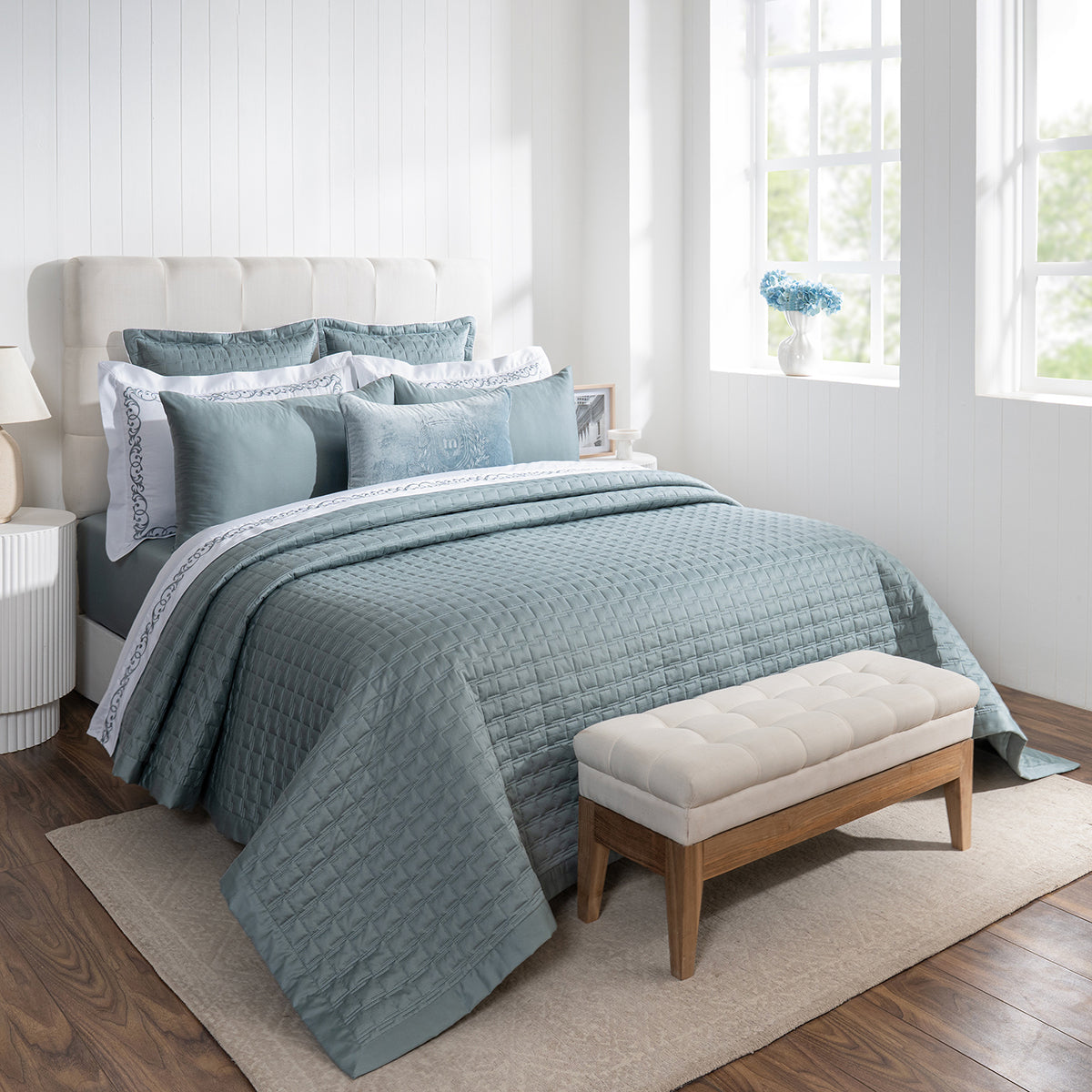 Chester Luxica Arona 11Pc Quilt/Quilted Bed Cover Set