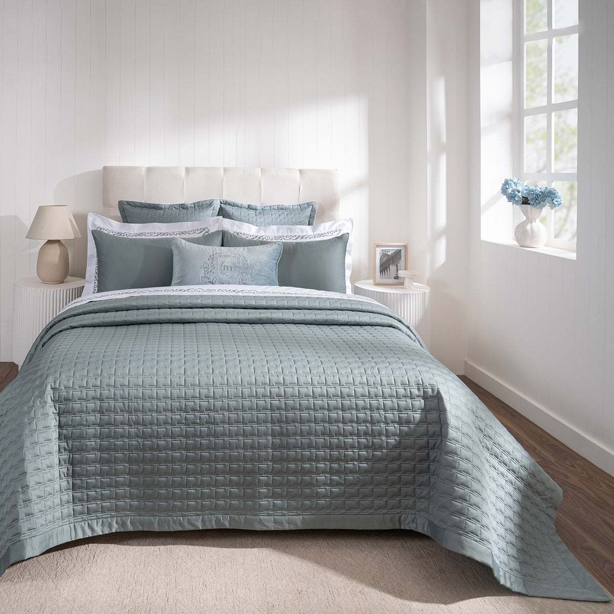 Chester Luxica Arona 11Pc Quilt/Quilted Bed Cover Set