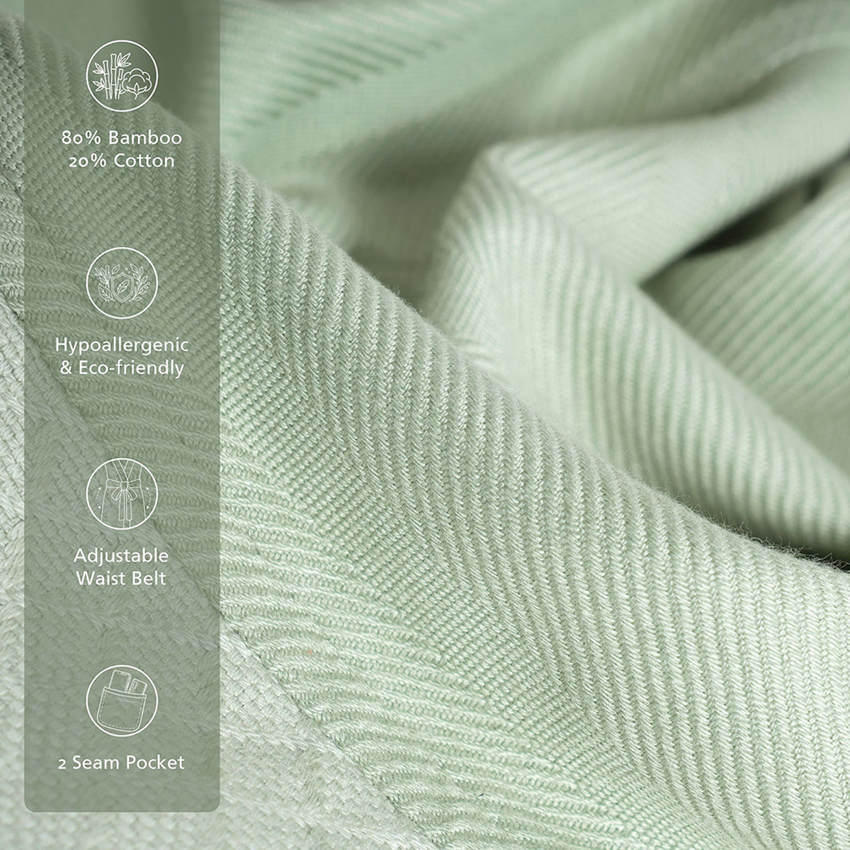 Bamboo Bath Robe Soft and Highly Absorbent Serene Haven Erika Green