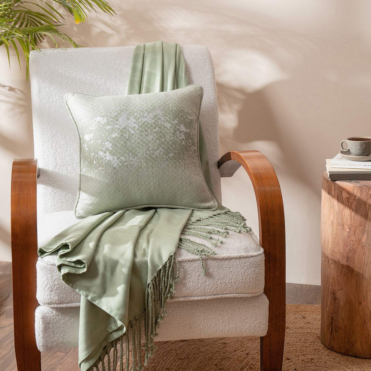 Bamboo Extra Soft Hypoallergic Decor Cushion Cover Serene Haven Highlawn Green