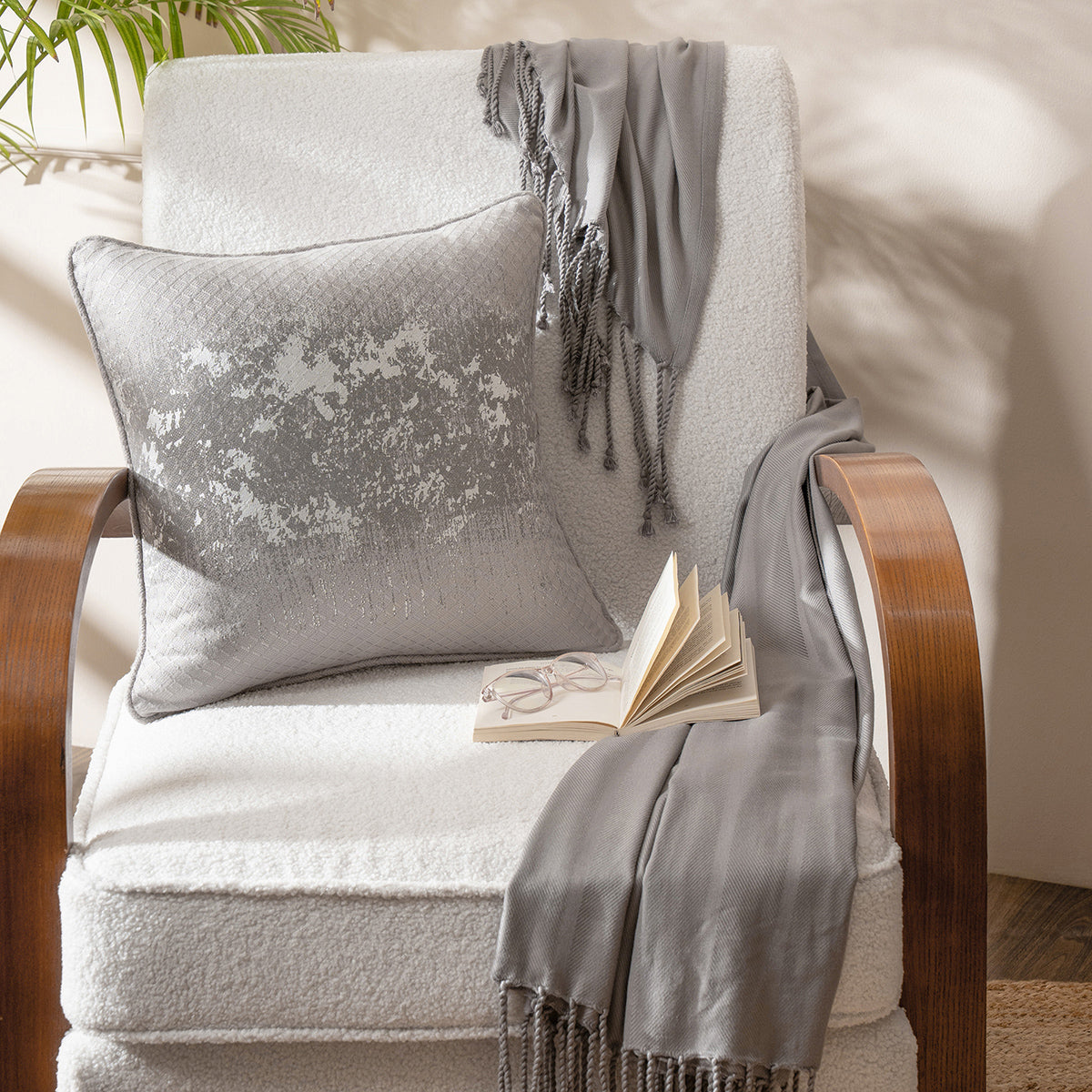 Bamboo Extra Soft Hypoallergic Decor Cushion Cover Serene Haven Highlawn Neutral