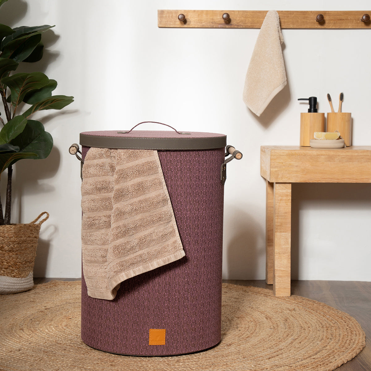 Laundry Basket Nostalgic Rose 36X36X49.5CM Hazen