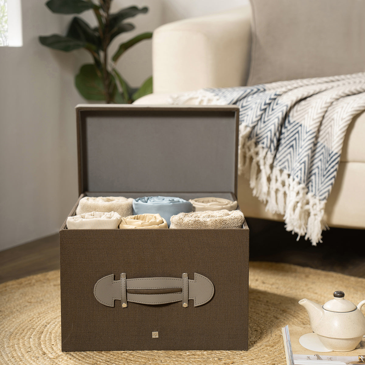 Storage Box Cocoa Brown/Beaver 24X32X21CM Heritage
