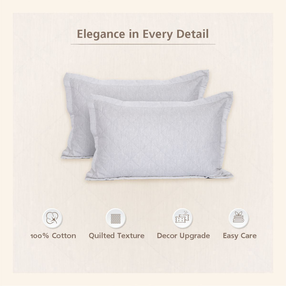 Muted Dot Pillow Sham Set