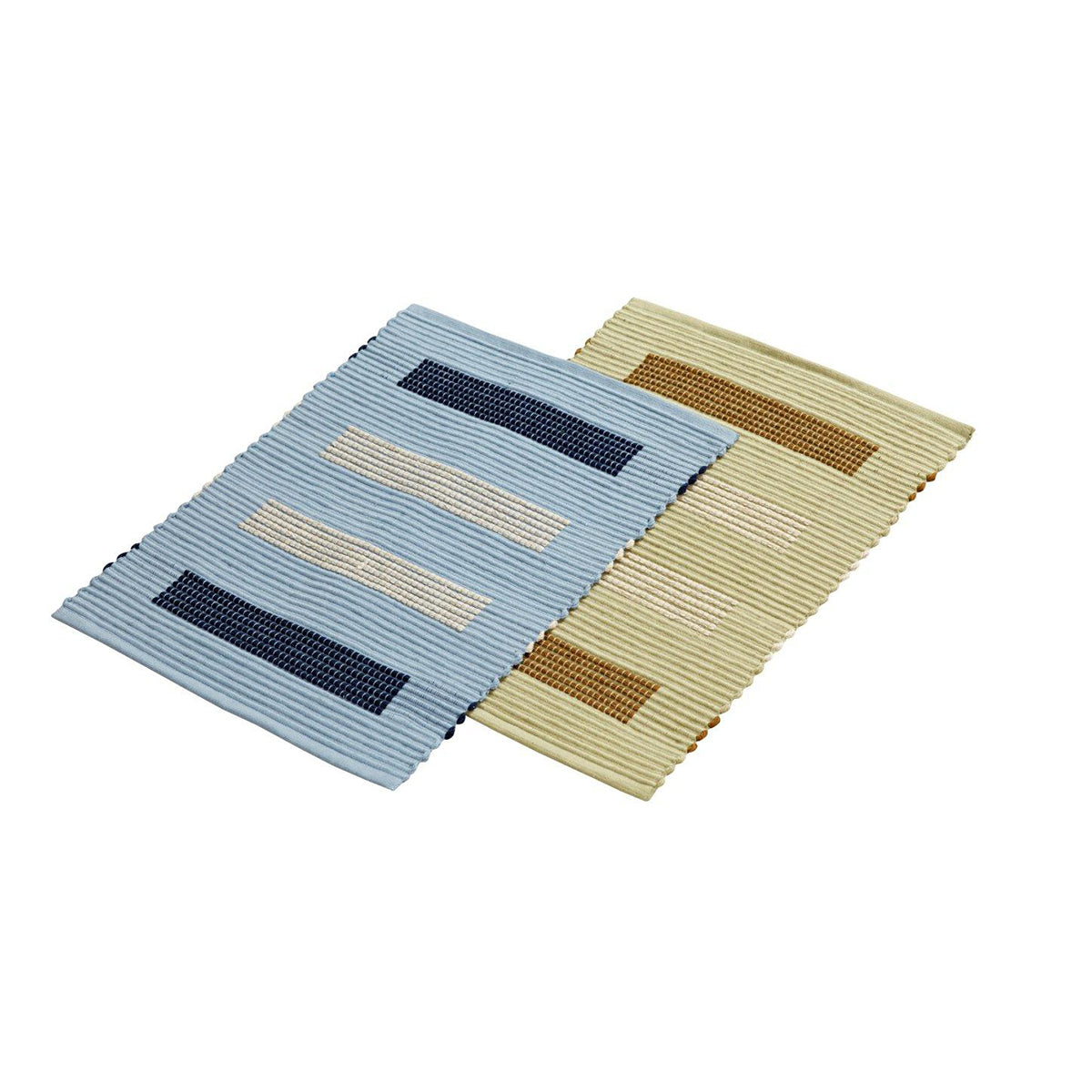 Maspar Pathway 100% Cotton Woven Yarn Dyed Placemat Blue